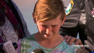 Emotional thank you from young boy to his rescuers who saved him from a rip