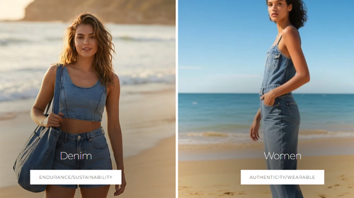 Many promotional images on the Jeanswest website appear to be AI generated.