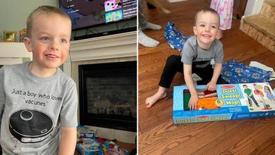 Jake's vacuum cleaner party for his fourth birthday is a hit on TikTok
