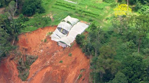 nsw weather update; landslide main arm