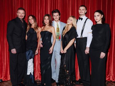 David Beckham, Victoria Beckham, Jackie Apostel, Cruz Beckham, Harper Beckham, Romeo Beckham, Kim Turnball