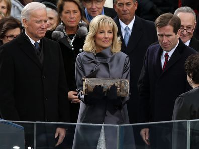 Joe, Jill and Beau Biden in 2013.