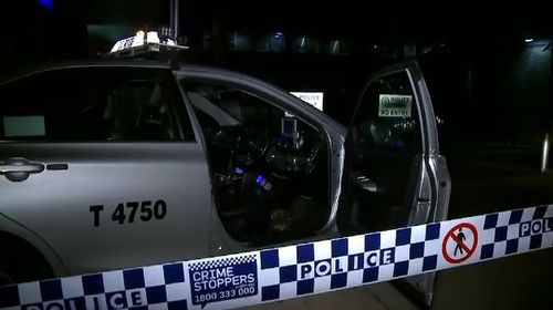 The cabbie drove himself to Ashfield police station to report the attack. Picture: 9NEWS