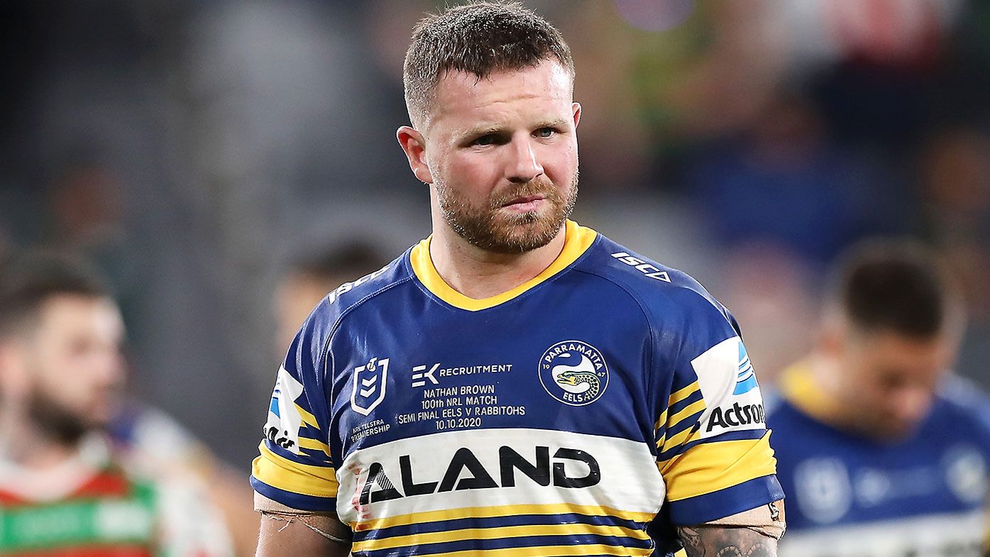 Parramatta Eels tell Nathan Brown he is free to leave, drop him for round 15