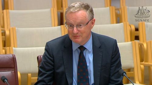 RBA governor Philip Lowe during economics committee hearing