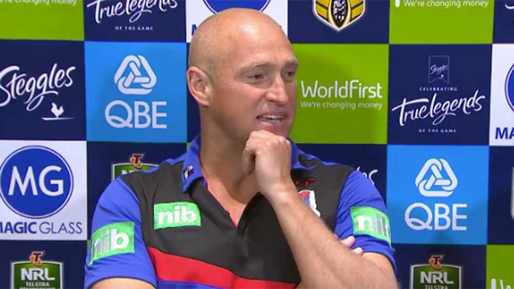 NRL: Nathan Brown attacks reporter following loss to Roosters