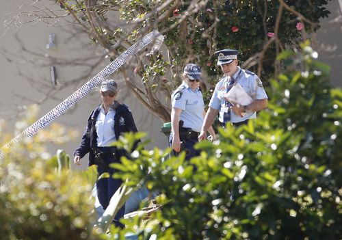 Police established a crime scene at the Northern Beaches home and Woszatka was arrested a kilometre away.