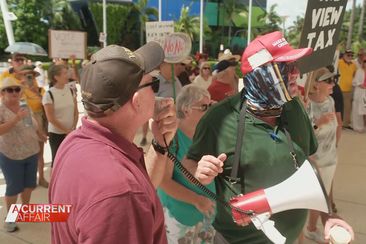 Ratepayers are calling the view tax a &quot;complete money grab&quot; and they&#x27;ve taken to the streets outside council HQ in protest.﻿