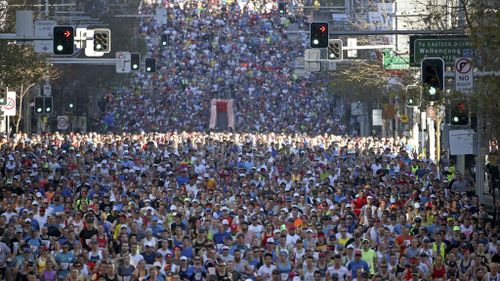 This year's City2Surf was attended by 80,000 people. (AAP)