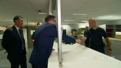 Premier Daniel Andrews toured the new facility today. (9NEWS)