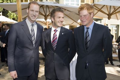 Prince William, David Beckham and Prince Harry Reception for FIFA Officials on behalf of the English Football Association in honour of the 2010 FIFA World Cup, in Johannesburg, South Africa  - 19 Jun 2010