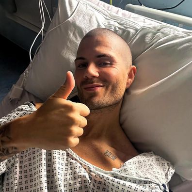 Max George from The Wanted reveals he's in hospital.