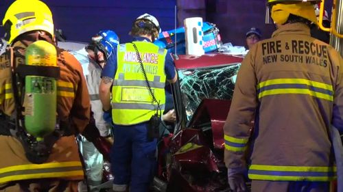 Two in hospital after crash in Sydney's east
