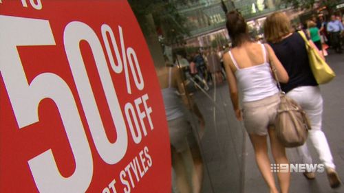 Retailers are hoping sales will lure shoppers in (9NEWS)
