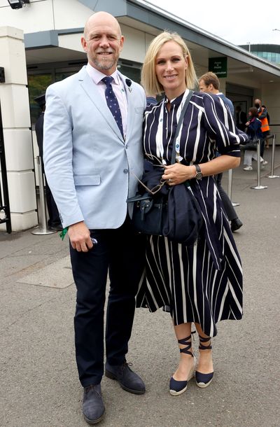 Mike and Zara Tindall at Wimbledon, July 2021