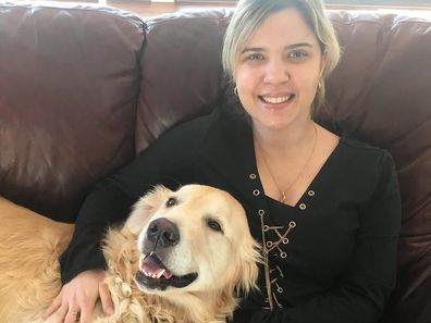 Rachael Leahcar shares her guide dog Ella has died