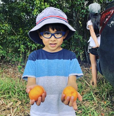 Five-year-old boy with tumour the size of an orange battling cancer