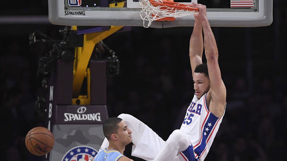 Simmons crushes Ball in 76ers' NBA win