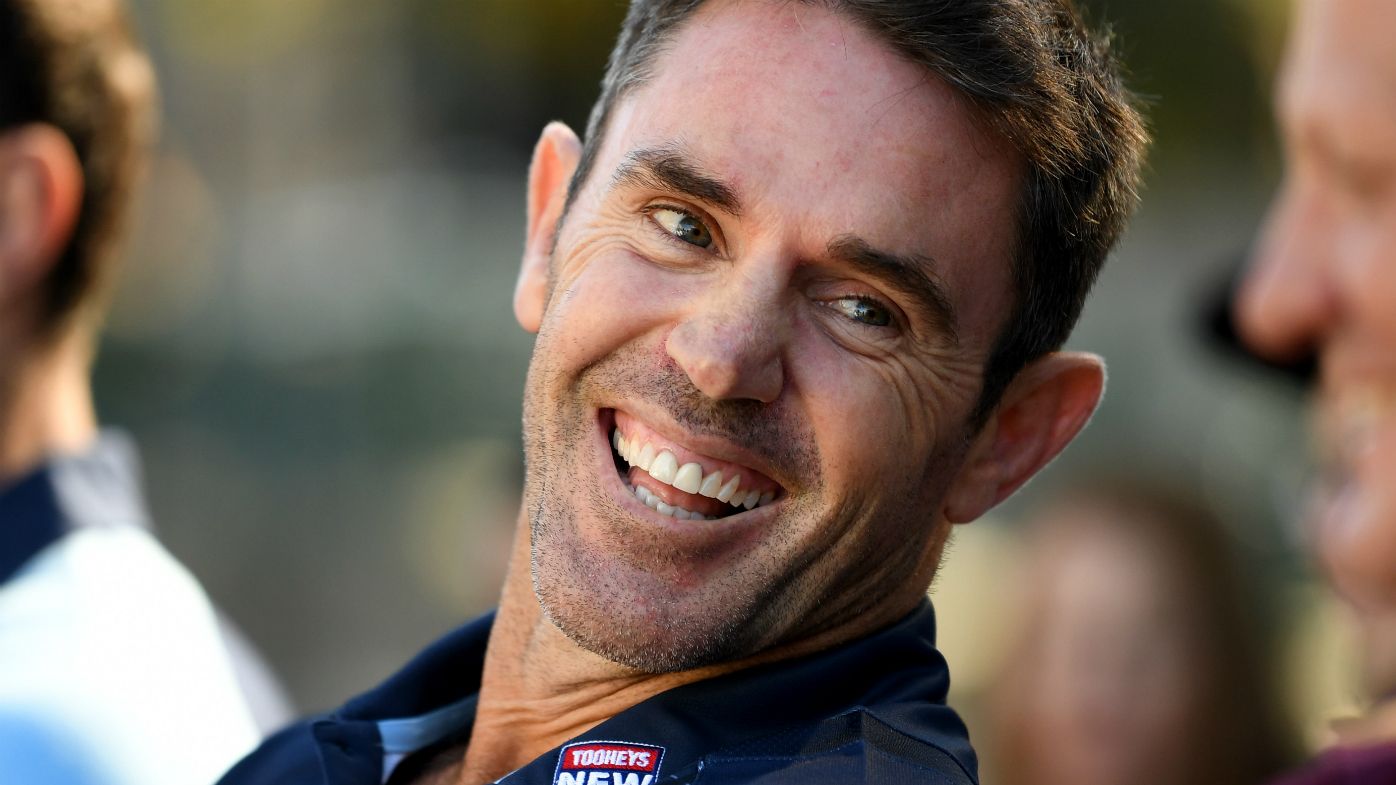 NSW Blues coach Brad Fittler smiles 