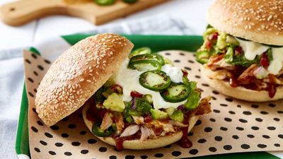 Recipe: <a href="http://kitchen.nine.com.au/2017/06/09/11/45/chur-burgers-sweet-caroline-burger-with-carolina-style-bbq-sauce" target="_top">Chur Burger's Sweet Caroline burger with avocado salsa</a>