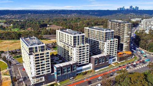 Greenland's apartment blocks at Lachlan's Line in Macquarie Park.