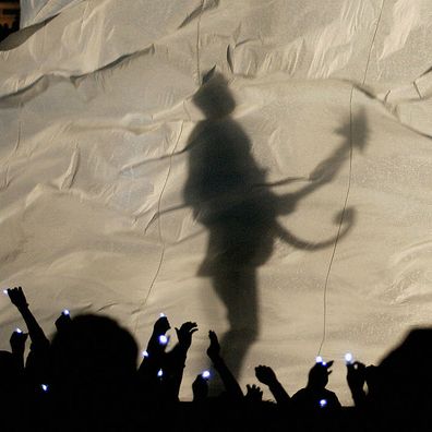 Prince performs during the "Pepsi Halftime Show" at Super Bowl XLI between the Indianapolis Colts and the Chicago Bears on February 4, 2007 at Dolphin Stadium in Miami Gardens, Florida.