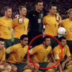 Lucas Neill pictured with the Socceroos squad at the 2006 FIFA World Cup