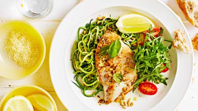 Low carb chicken with zucchini noodles