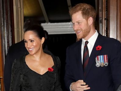 Duchess of Sussex and Duke of Sussex attend the annual Royal British Legion Festival of Remembrance at the Royal Albert Hall 