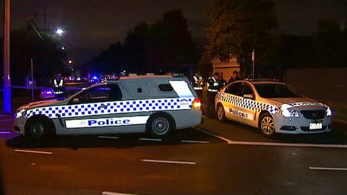 Police have cordoned off the area as a crime scene. (9NEWS)