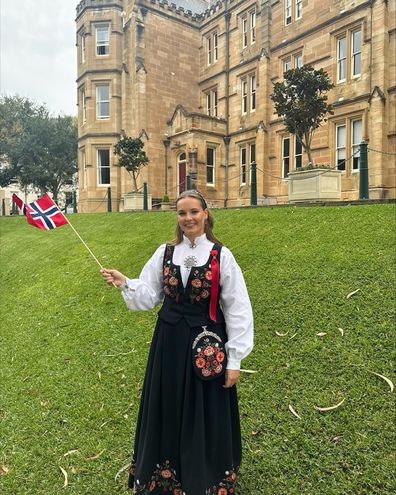 Norway's Princess Ingrid Alexandra celebrates May 17, National Day, from Sydney University where she is a student, May 17, 2026.