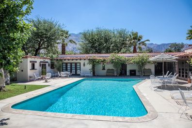 celebrity homes to rent on airbnb: bing crosby palm springs