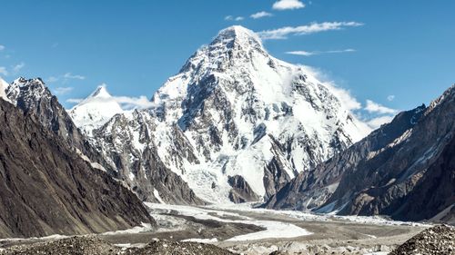 K2 is located on the border of China and Pakistan.