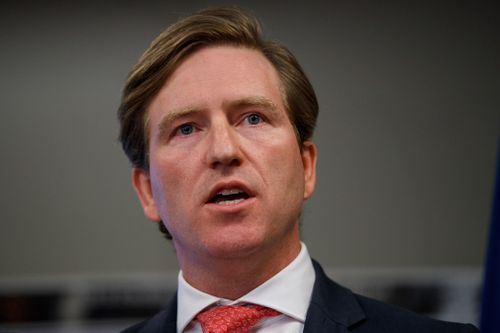 Christopher Krebs, undersecretary of the Department of Homeland Security's National Protection and Programs Directorate, speaks during a news conference on election cyber security today.