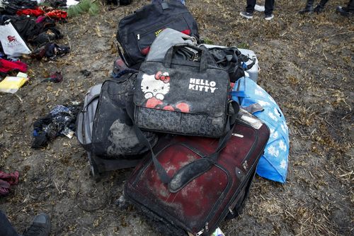 Distressing images of belongings at the scene of the crash showed how young some of the victims were.