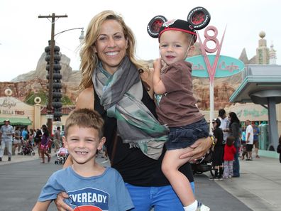 Sheryl Crow adopted two sons as a single mum. They are pictured in 2012.