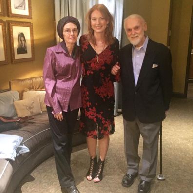 Alicia Witt with her parents Robert and Diane.