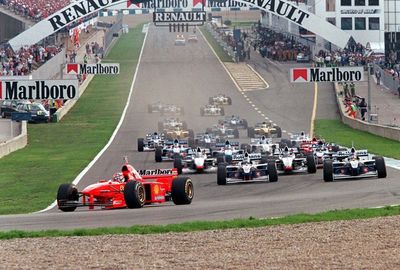 After a close battle, Schumacher lost out to Jacques Villeneuve in the 1997 title race.