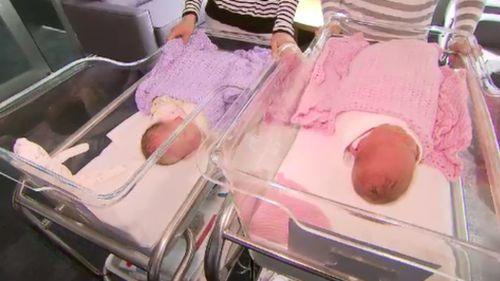 The "twinning" bundles of joy. (9NEWS)