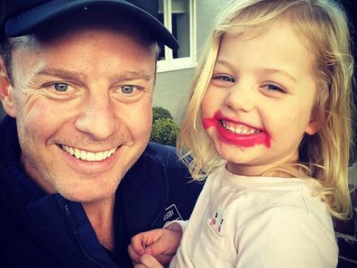 Ben Fordham with daughter Pearl.