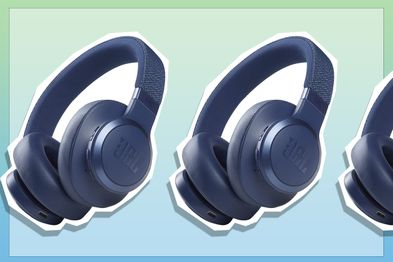 9PR: JBL Live 660 Wireless Over Ear Noise Cancelling Headphones Blue