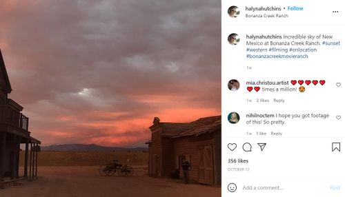 The cinematographer posted images of the movie set.
