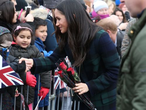 The royal-to-be appears to be a natural in front of the crowds. (AAP)