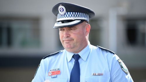 Acting Superintendent Anthony Boyd from Ryde Police Area Command described a home invasion in Cherrybrook overnight as 'gutless' (Joel Carrett).