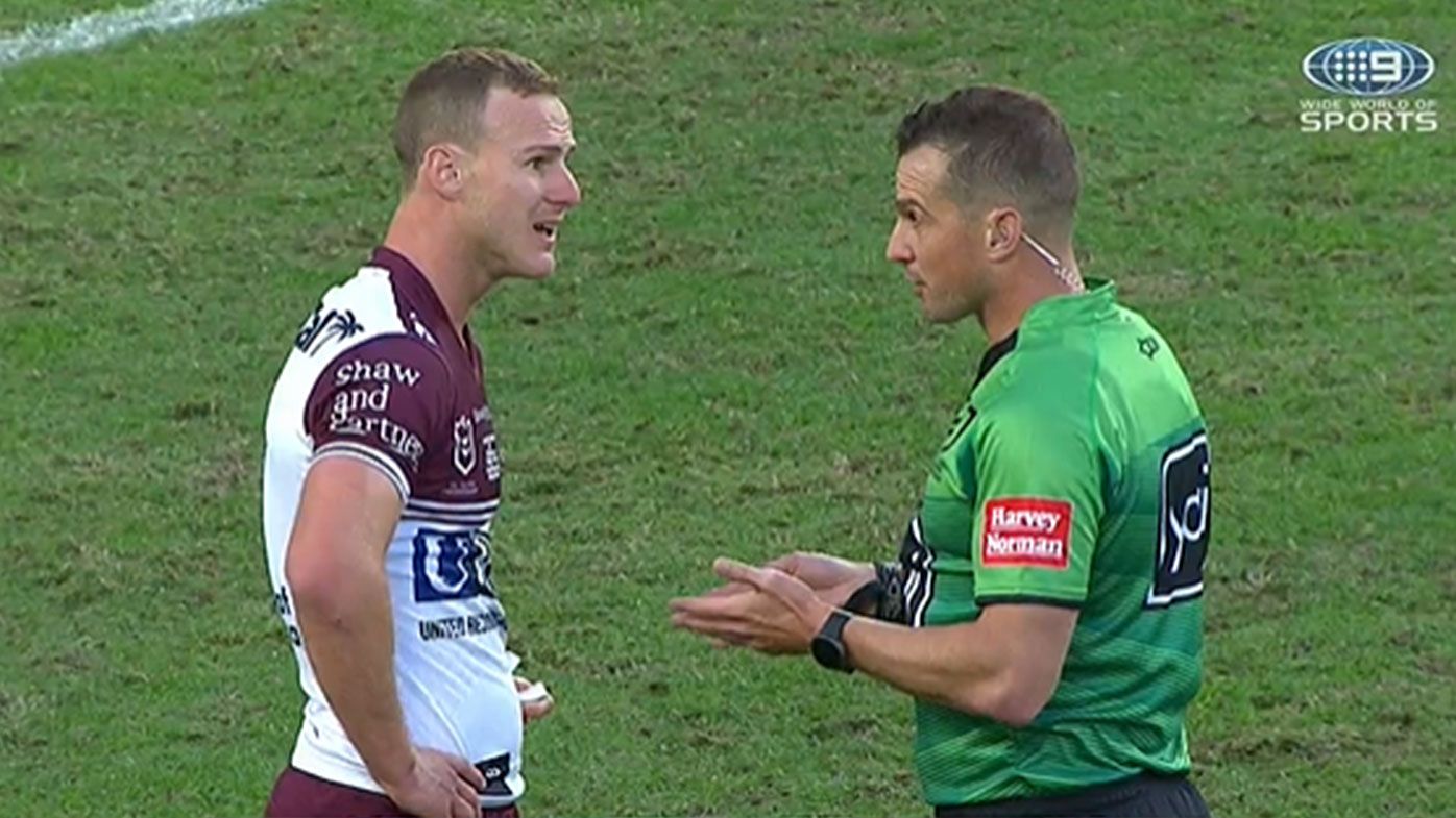 Daly Cherry-Evans has interesting conversation with the referee
