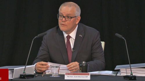 Former prime minister Scott Morrison gave evidence at the robodebt royal commission.