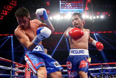 Pacquiao said he was satisfied with the fight despite not being able to get the knockout.