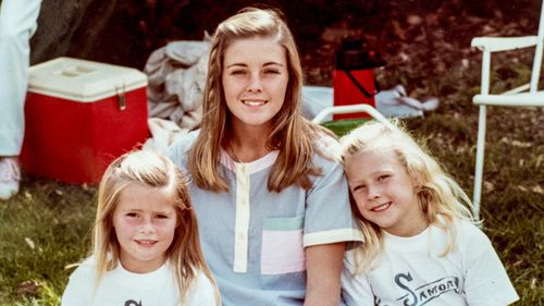 Joanne Curtis (centre) was a schoolgirl when she became romantically involved with Chris Dawson. (The Australian)