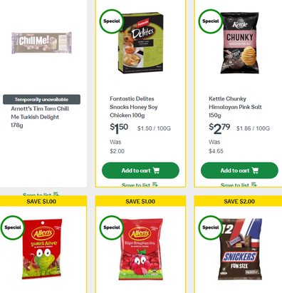 Woolies has some great comfort food on special for those who need comfort.
