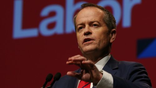 Labor leader Bill Shorten at the ALP conference today. (AAP)